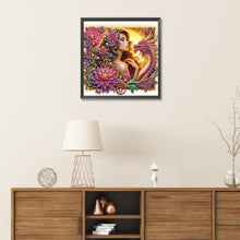 Load image into Gallery viewer, Diamond Painting - Partial Special Shaped - Dragon girl (30*30CM)