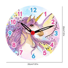 Load image into Gallery viewer, Cartoon Wooden DIY Diamond Painting Clock Kit Hanging Sign for Home Wall Decor