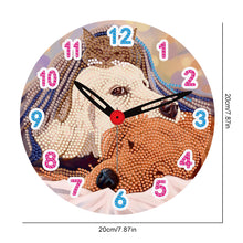 Load image into Gallery viewer, Animal Wooden DIY Diamond Painting Clock Kit Hanging Sign for Home Wall Decor
