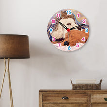 Load image into Gallery viewer, Animal Wooden DIY Diamond Painting Clock Kit Hanging Sign for Home Wall Decor