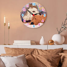 Load image into Gallery viewer, Animal Wooden DIY Diamond Painting Clock Kit Hanging Sign for Home Wall Decor
