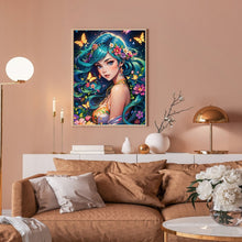 Load image into Gallery viewer, Diamond Painting - Full Round - Butterfly and girl (30*40CM)