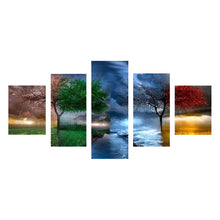 Load image into Gallery viewer, Diamond Painting - Full Round - Four seasons tree (90*45CM)