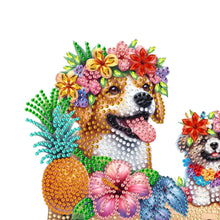 Load image into Gallery viewer, Wooden Special Shaped Three Dogs Family Diamond Art Craft Wall Hooks Home Decor