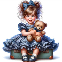 Load image into Gallery viewer, Diamond Painting - Full Round - Cute girl (30*30CM)