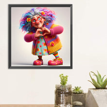 Load image into Gallery viewer, Diamond Painting - Full Round - Cute old lady (30*30CM)