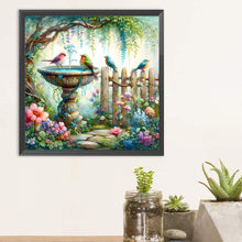 Load image into Gallery viewer, Diamond Painting - Full Round - Garden fountain (30*30CM)