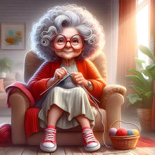 Load image into Gallery viewer, Diamond Painting - Full Round - Warm old lady (40*40CM)