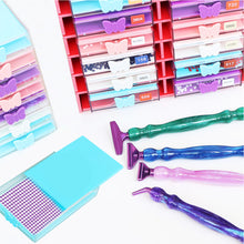 Load image into Gallery viewer, Butterfly Diamond Painting Tray Kit Diamond Storage Tray with Lid for Art Crafts