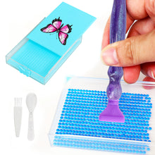 Load image into Gallery viewer, Butterfly Diamond Painting Tray Kit Diamond Storage Tray with Lid for Art Crafts