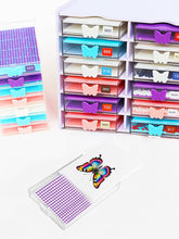 Load image into Gallery viewer, Butterfly Diamond Painting Tray Kit Diamond Storage Tray with Lid for Art Crafts
