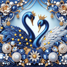 Load image into Gallery viewer, Diamond Painting - Partial Special Shaped - Jewelry swan (30*30CM)