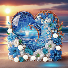 Load image into Gallery viewer, Diamond Painting - Partial Special Shaped - Blue dolphin (30*30CM)