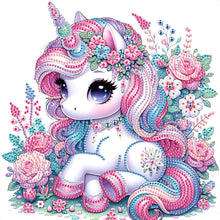 Load image into Gallery viewer, Diamond Painting - Partial Special Shaped - Unicorn (30*30CM)