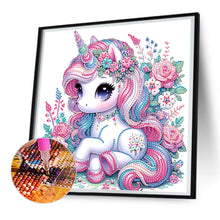 Load image into Gallery viewer, Diamond Painting - Partial Special Shaped - Unicorn (30*30CM)