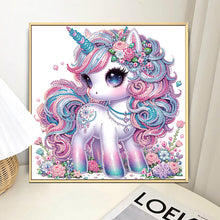 Load image into Gallery viewer, Diamond Painting - Partial Special Shaped - Unicorn (30*30CM)