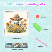 Load image into Gallery viewer, Diamond Painting - Partial Special Shaped - Sunflower gnome (30*30CM)
