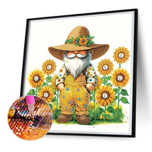 Load image into Gallery viewer, Diamond Painting - Partial Special Shaped - Sunflower gnome (30*30CM)