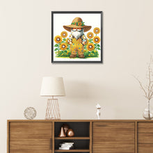 Load image into Gallery viewer, Diamond Painting - Partial Special Shaped - Sunflower gnome (30*30CM)