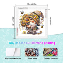 Load image into Gallery viewer, Diamond Painting - Partial Special Shaped - Sunflower gnome (30*30CM)