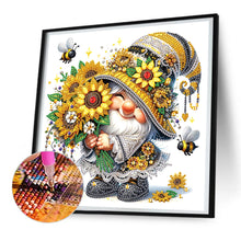 Load image into Gallery viewer, Diamond Painting - Partial Special Shaped - Sunflower gnome (30*30CM)
