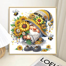 Load image into Gallery viewer, Diamond Painting - Partial Special Shaped - Sunflower gnome (30*30CM)