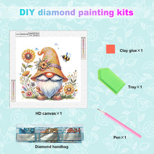 Load image into Gallery viewer, Diamond Painting - Partial Special Shaped - Sunflower gnome (30*30CM)