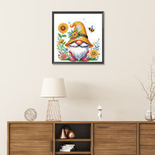 Load image into Gallery viewer, Diamond Painting - Partial Special Shaped - Sunflower gnome (30*30CM)