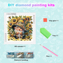 Load image into Gallery viewer, Diamond Painting - Partial Special Shaped - Sunflower gnome (30*30CM)