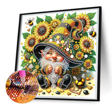 Load image into Gallery viewer, Diamond Painting - Partial Special Shaped - Sunflower gnome (30*30CM)