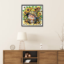 Load image into Gallery viewer, Diamond Painting - Partial Special Shaped - Sunflower gnome (30*30CM)