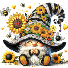 Load image into Gallery viewer, Diamond Painting - Partial Special Shaped - Sunflower gnome (30*30CM)