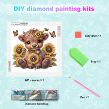 Load image into Gallery viewer, Diamond Painting - Partial Special Shaped - Sunflower yak (30*30CM)