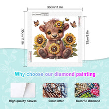Load image into Gallery viewer, Diamond Painting - Partial Special Shaped - Sunflower yak (30*30CM)