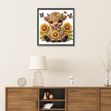 Load image into Gallery viewer, Diamond Painting - Partial Special Shaped - Sunflower yak (30*30CM)