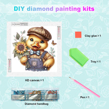 Load image into Gallery viewer, Diamond Painting - Partial Special Shaped - Sunflower duck (30*30CM)