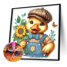 Load image into Gallery viewer, Diamond Painting - Partial Special Shaped - Sunflower duck (30*30CM)