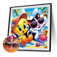 Load image into Gallery viewer, Diamond Painting - Full Round - Little yellow duck (40*40CM)