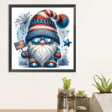 Load image into Gallery viewer, Diamond Painting - Full Round - Independence Day gnome (30*30CM)