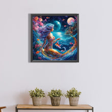 Load image into Gallery viewer, Diamond Painting - Full Round - Goldfish and mermaid (40*40CM)