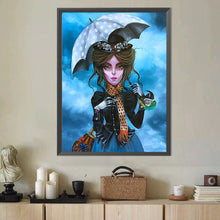 Load image into Gallery viewer, Diamond Painting - Full Round - Parrot umbrella girl (40*50CM)