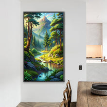 Load image into Gallery viewer, AB Diamond Painting - Full Round - Beautiful scenery in the woods (40*70CM)