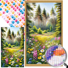 Load image into Gallery viewer, AB Diamond Painting - Full Round - Beautiful scenery in the woods (40*70CM)