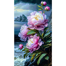 Load image into Gallery viewer, AB Diamond Painting - Full Square - Peony flower scenery (40*70CM)