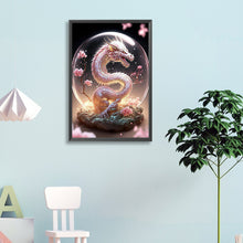 Load image into Gallery viewer, Diamond Painting - Full Round - Crystal ball pink dragon (40*60CM)