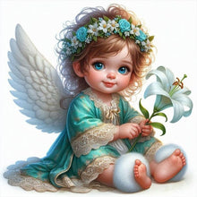 Load image into Gallery viewer, Diamond Painting - Full Round - Angel child (30*30CM)