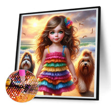 Load image into Gallery viewer, Diamond Painting - Full Round - Cute pet child (30*30CM)