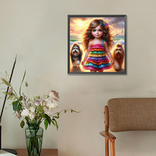 Load image into Gallery viewer, Diamond Painting - Full Round - Cute pet child (30*30CM)
