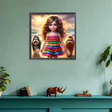 Load image into Gallery viewer, Diamond Painting - Full Round - Cute pet child (30*30CM)
