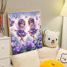 Load image into Gallery viewer, Diamond Painting - Full Round - Butterfly angel child (40*40CM)